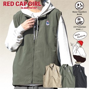 【SPECIAL PRICE】RED CAP GIRL 撥水ナイロン 胸ワッペン ベスト