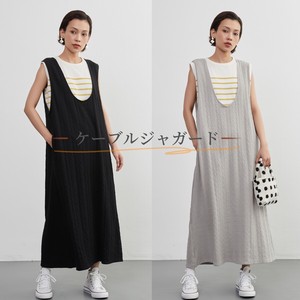 Casual Dress Layered Jumper Skirt Cut-and-sew