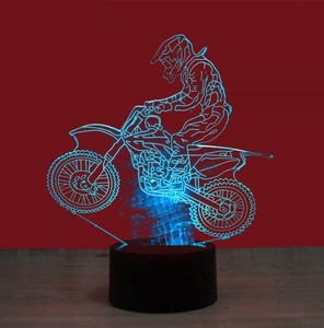 七色3D小夜灯  自転車ライダー   USB   BQ2262