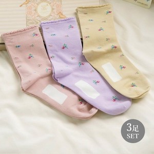 Socks Socks flower 3-pairs Made in Japan