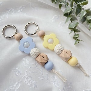 Key Ring Key Chain Wooden Back Silicon Presents
