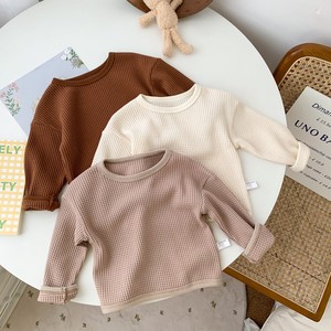 Kids' 3/4 - Long Sleeve Shirt/Blouse Plain Color Spring Kids