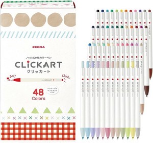 ZEBRA Gel Pen Clickart 48-color sets