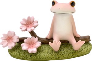 Animal Ornament Copeau Frog Ornaments Mascot Flowers Cherry Blossom Color