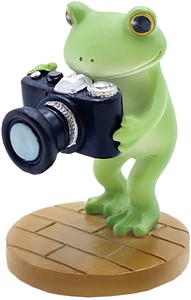 コポー　カメラでパシャリ 蛙 かえる  置物 マスコットオーナメント copeau