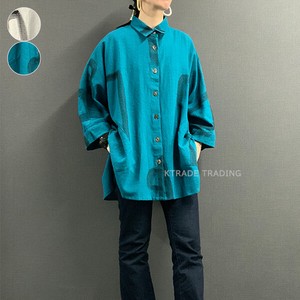 Button Shirt/Blouse Dolman Sleeve
