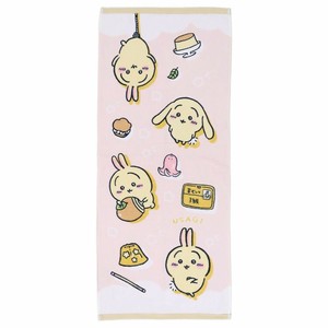 【フェイスタオル】ちいかわ プリントロングタオル うさぎいろいろ