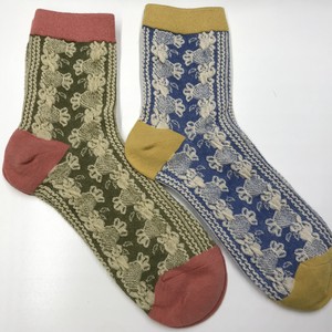 Crew Socks Colorful Socks Embroidered Ladies'