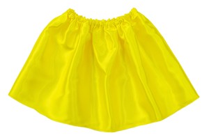 ソフトサテンスカート黄