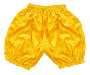 儿童短裤/五分裤 丝绒 黄色