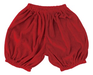 Kids' Short Pant Red Velour