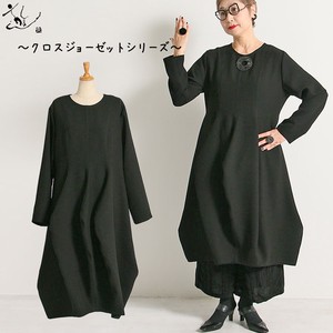 Casual Dress black Formal One-piece Dress Georgette 2024 Spring/Summer