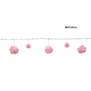 ポンポン桜ガーランド　長さ120cm　（造花）