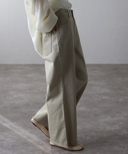 Full-Length Pant Twill 2Way Cotton Wide Pants