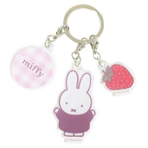 Pouch Key Chain Miffy Pink Strawberry Chocolate
