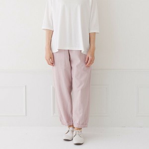 50%オフ【Crea delice】73161 コットンリネン ふんわり ジョガーパンツ