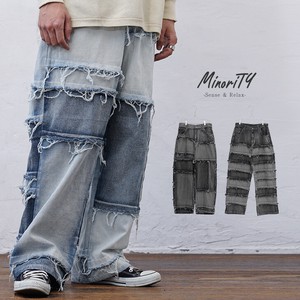 Full-Length Pant Patchwork Big Silhouette Denim Pants