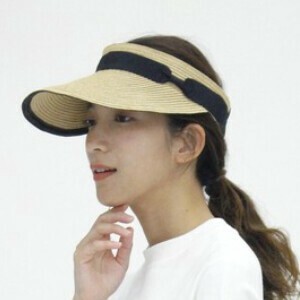 sale【春夏】ウォッシャブルリボンサンバイザー