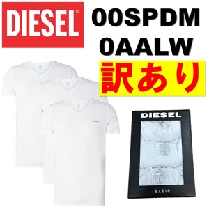 DIESEL(ディーゼル) 3枚組Tシャツ Vネック 00SPDM/0AALW(訳あり) mrr
