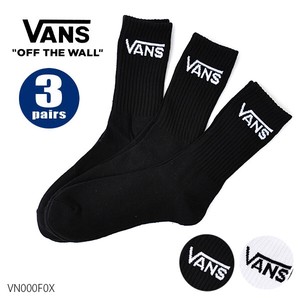 バンズ【VANS】靴下 3足セット VN000F0X ハイソックス メンズ ロゴ ストリート