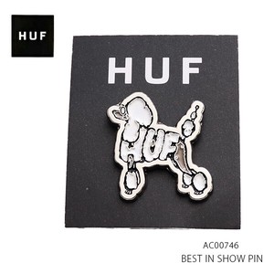 ハフ【HUF】AC00746 BEST IN SHOW PIN ピンバッジ ロゴ 犬