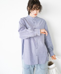 【2024SS新商品】ANNA LUNA フリルバンドカラーシャツチュニック