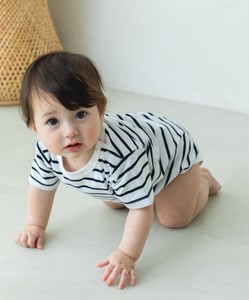 Baby Dress/Romper Rompers Border Short-Sleeve