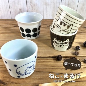 美浓烧 茶杯 陶器 猫 日本制造