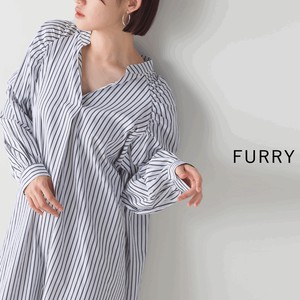 Casual Dress Puff Sleeve Gathered Sleeves One-piece Dress