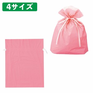 梨地リボン付きギフトバッグ ピンク【20枚】