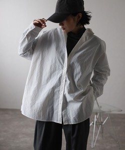 Button Shirt/Blouse Nylon Large Silhouette
