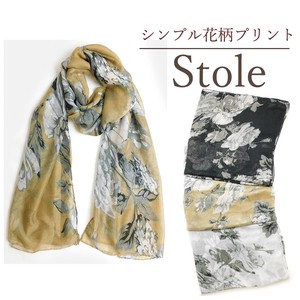 Stole Floral Pattern Printed Stole 2024 Spring/Summer