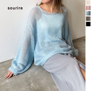 Sweater/Knitwear Brushing Fabric Pullover Openwork 【2024NEW】