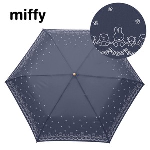 ◆2024新作◆【ミッフィー】1級遮光晴雨兼用傘・折りたたみ傘・ミッフィーとフラワー