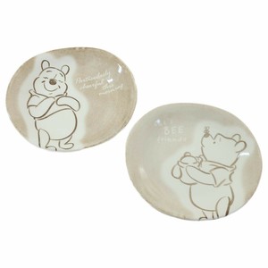 【ペア食器】くまのプーさん ペアオーバルプレートセット