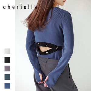 cheriella Sweater/Knitwear Slit Back Open Ribbed Knit