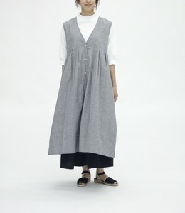 Casual Dress Spring/Summer Sleeveless Front Opening One-piece Dress