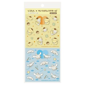 【シール】サンリオキャラクターズ ニコイチシール しろたん×ポムポムプリン＆シナモロール