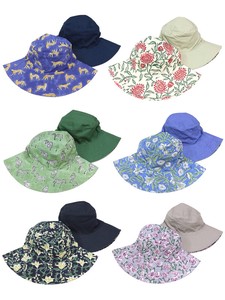 Safari Cowboy Hat Reversible 6 Color Cotton Block Print