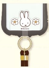 Phone Strap Miffy marimo craft Multi-rings Plus