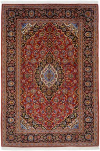 ペルシャ 絨毯 カシャーン ウール 手織 ラグ 約192×282cm K-56315M