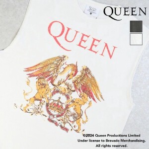 【Queen】　ノースリーブTシャツ【2024夏物】【ユニセックス】