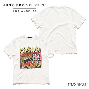 ジャンクフード クロージング【JUNK FOOD CLOTHING】DEF LEOPARD WASTED VINTAGE TEE Tシャツ