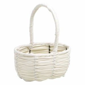 Flower Vase White Basket