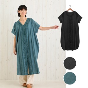 Casual Dress Pintucked Front Opening One-piece Dress 【2024NEW】