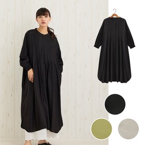 Casual Dress Pintucked Rayon One-piece Dress 【2024NEW】