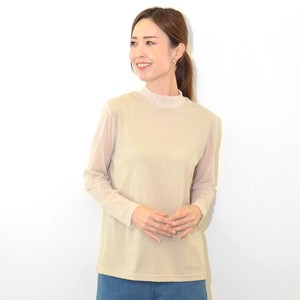 T-shirt Tulle High-Neck Cut-and-sew Made in Japan