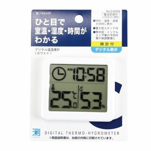 はかり 測HAKARI デジタル温湿度計(ホワイト) パール金属