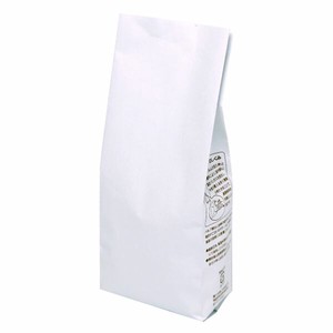 コーヒー用品 COT-901 インナーバルブ付200g用ガゼット袋 ホワイト ヤマニパッケージ