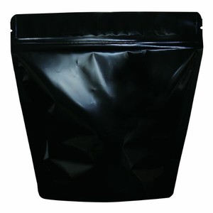 コーヒー用品 COT-862 スタンドチャック袋300g黒インナーバルブ付 ヤマニパッケージ